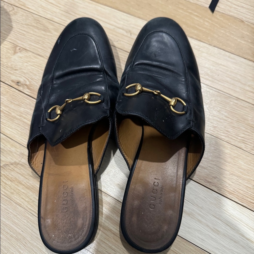Gucci women’s open back loafers size 39